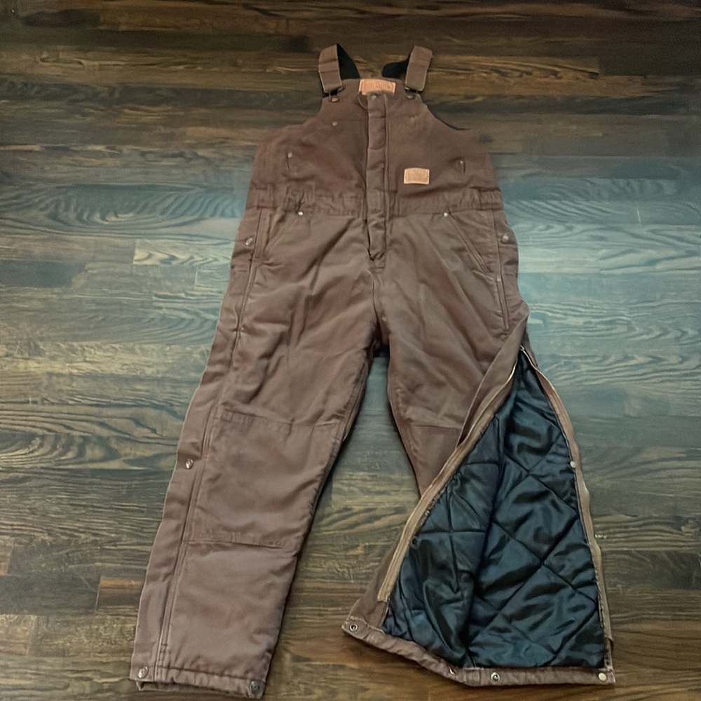 C.E. Schmidt teen large (14-15) workwear  brown overalls